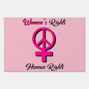 Double Sided Womens Rights Protest Sign