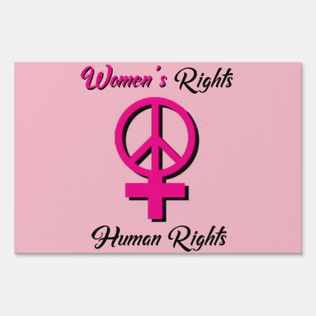 Double Sided Womens Rights Protest Sign (Front)