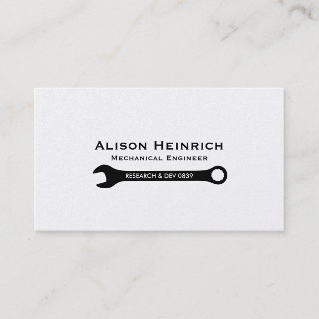 Double Sided Wrench 2 | Mechanic (elite) Business Card (Front)