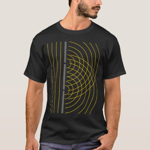 Double Slit Light Wave Particle Science Experiment T_Shirt
