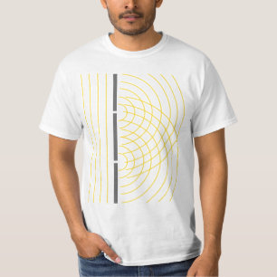 Double Slit Light Wave Particle Science Experiment T-Shirt