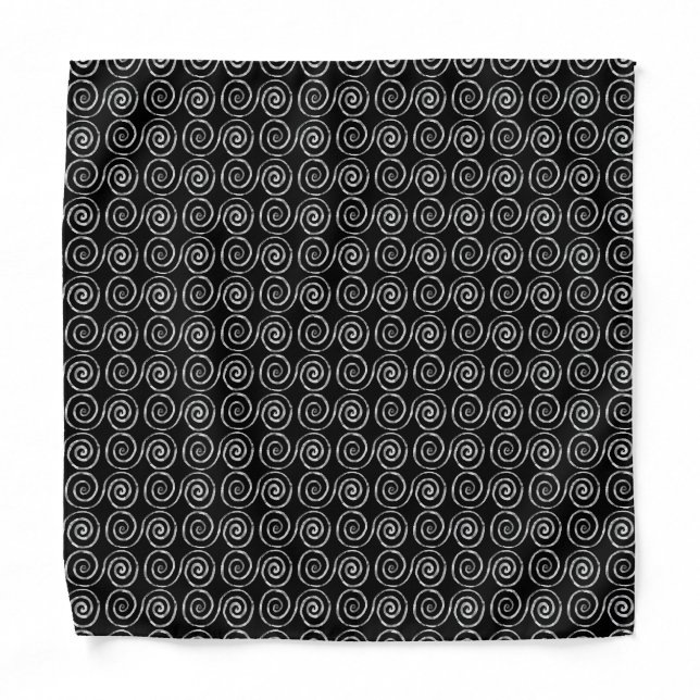 Double Spiral Celtic Pattern Bandana (Front)