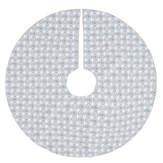Double Spiral Celtic Pattern Brushed Polyester Tree Skirt