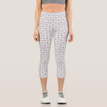 Double Spiral Celtic Pattern Capri Leggings