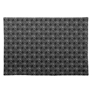 Double Spiral Celtic Pattern Cloth Placemat
