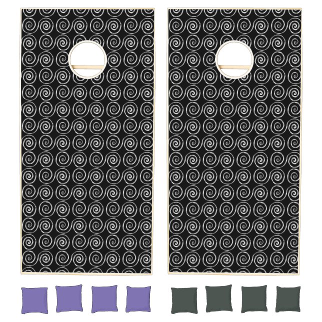 Double Spiral Celtic Pattern Cornhole Set (Set)