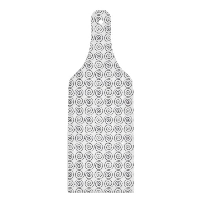 Double Spiral Celtic Pattern Cutting Board (Front)