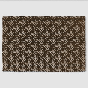 Double Spiral Celtic Pattern Fiber Doormat