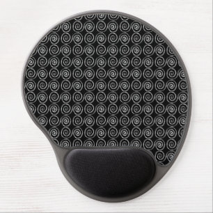 Double Spiral Celtic Pattern Gel Mouse Pad