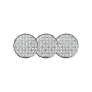 Double Spiral Celtic Pattern Golf Ball Marker