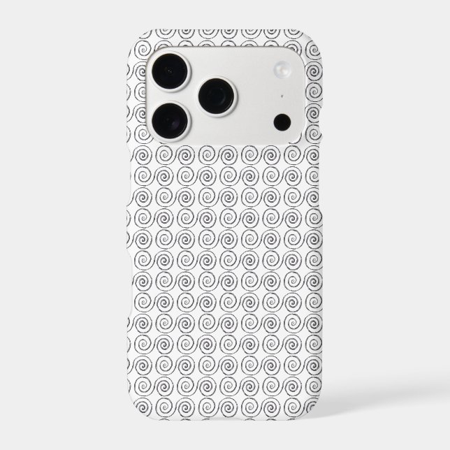 Double Spiral Celtic Pattern Iphone Case (Back)
