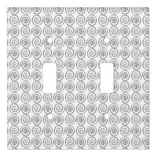 Double Spiral Celtic Pattern Light Switch Cover