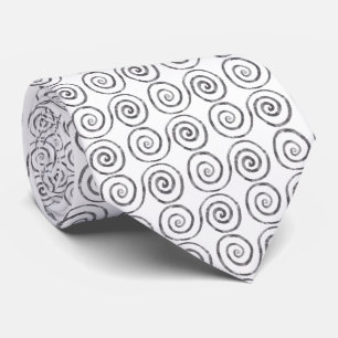 Double Spiral Celtic Pattern Neck Tie