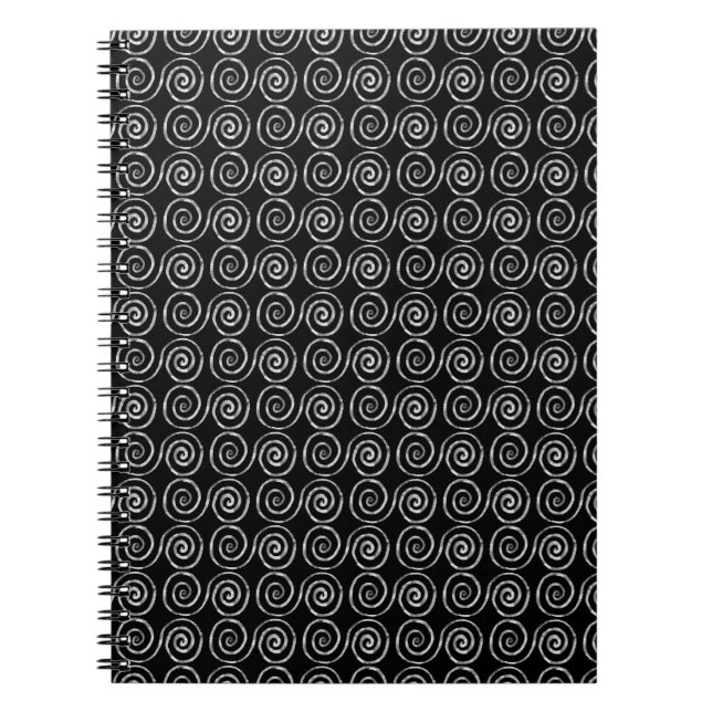 Double Spiral Celtic Pattern Notebook (Front)