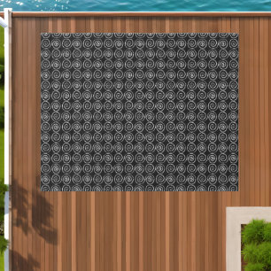 Double Spiral Celtic Pattern Outdoor Rug