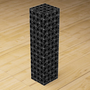 Double Spiral Celtic Pattern Wine Box