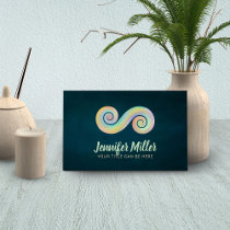 Double Spiral Symbol of Balance - Gentle Pastels