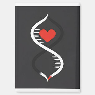 Double Spiral with Heart Magnet