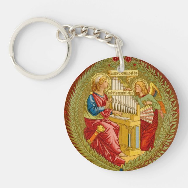 Double St. Cecilia of Rome (SNV 36) Keychain (Front)