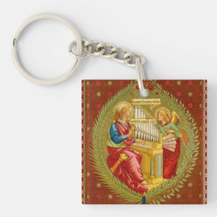 Double St. Cecilia of Rome (SNV 36) Keychain