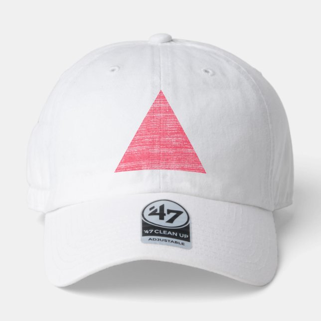 Double Stamped Pink Triangle 47 Brand Hat (Front)