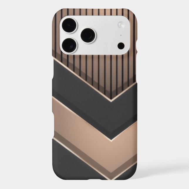 Double Stripe Black & Tan Case-Mate iPhone Case (Back)