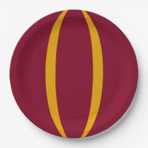 Double Stripe Custom Party Paper Plate