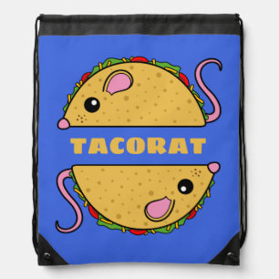 Double Taco Rat Drawstring Backpack