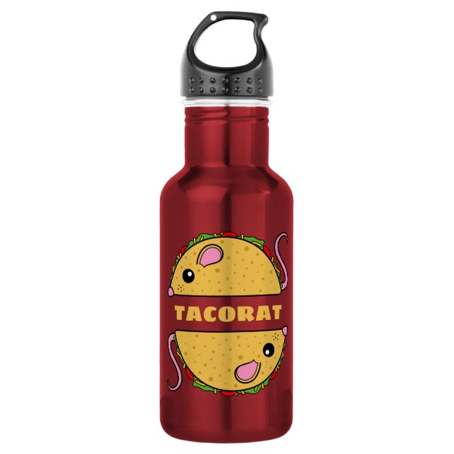 Double Taco Rat Water Bottle (Front)