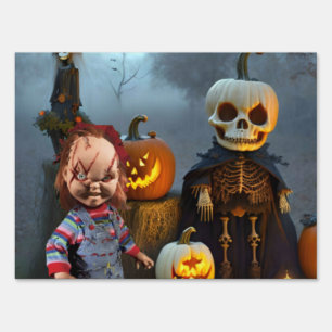 Double Take Halloween. Sign