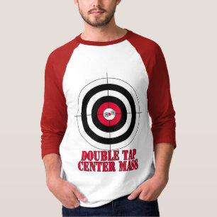 Double tap center mass gun target T-Shirt