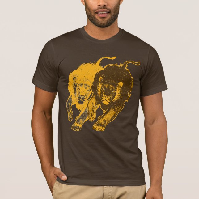 Double Tau Of The Lions T-shirt (gold) (Front)