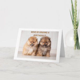 DOUBLE THE "FUN" IS WISHED TO "YOU" ON BIRTHDAY CARD