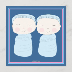Double the Joy!  Twin Boy Shower Invitation