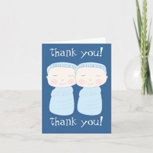 Double the Joy! Twin Boy You Notecard
