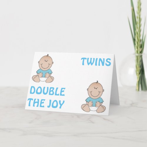 DOUBLE THE JOY WITH TWINS_CONGRATULATIONS CARD
