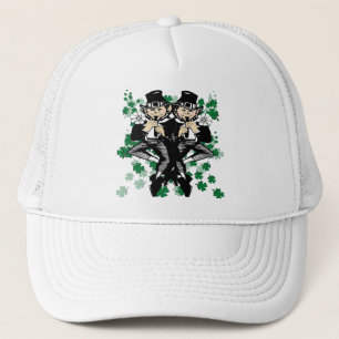 Double The Luck Leprechaun Trucker Hat