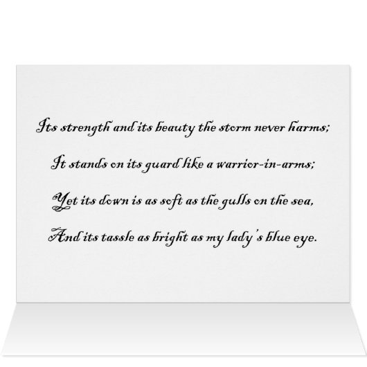 Double Thistle Card (Inside Horizontal (Top))