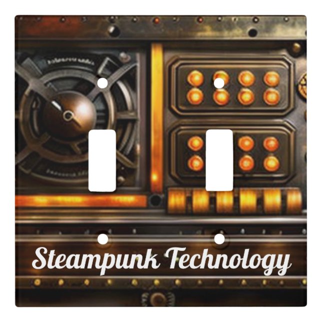 Double Toggle Light Switch Cover (Front)