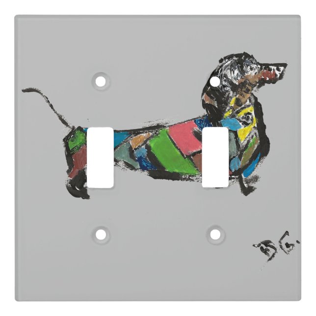 Double Toggle Light Switch Cover (Front)