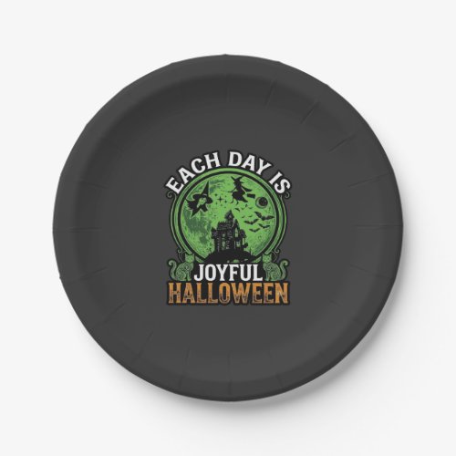 Double Toil Trouble Witch Pumpkin Halloween Cobweb Paper Plates