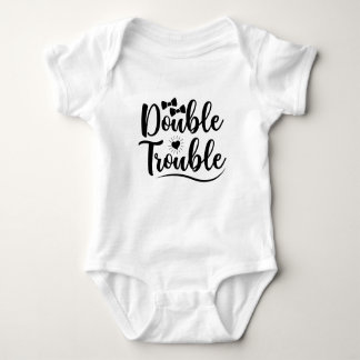 DOUBLE TROUBLE BABY BODYSUIT