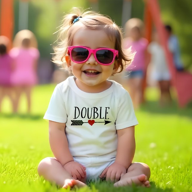 Double Trouble Baby Bodysuit (Double trouble, double the love!)