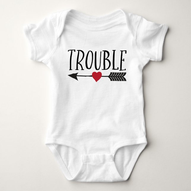 Double Trouble Baby Bodysuit (Front)