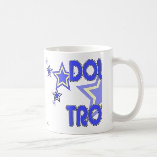 Double Trouble Blue Yellow Stars Part 1 Coffee Mug