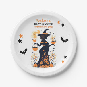 Double Trouble Brew - A Twin Halloween Baby Shower Paper Plates
