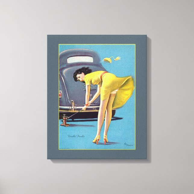 Double Trouble Canvas Print (Front)