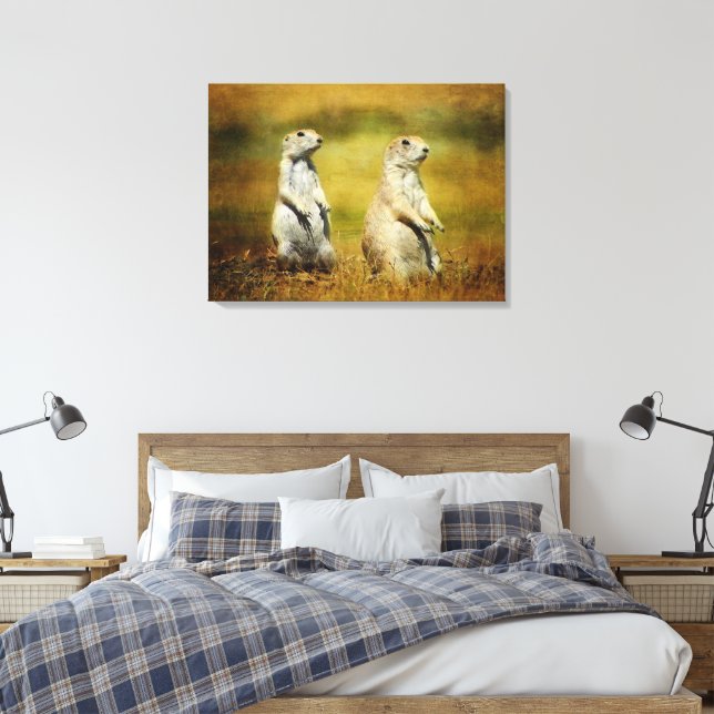 Double Trouble Canvas Print (Insitu(Bedroom))