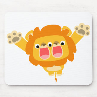 Double Trouble cute cartoon lion T-shirt Mouse Pad