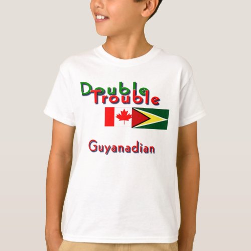 Double Trouble guyananese_canadian kids t_shirts